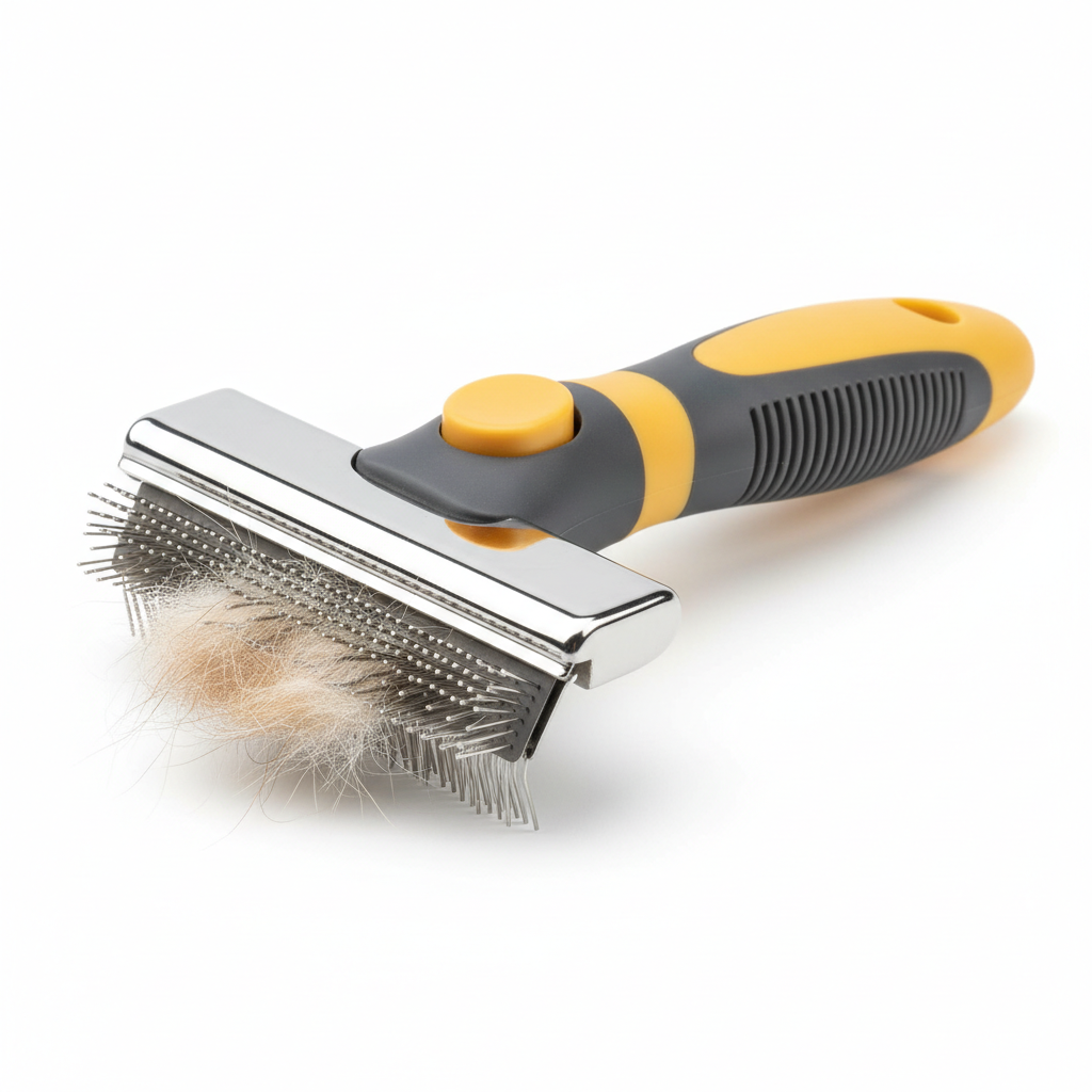 Self-Cleaning Pet Slicker Brush product photo